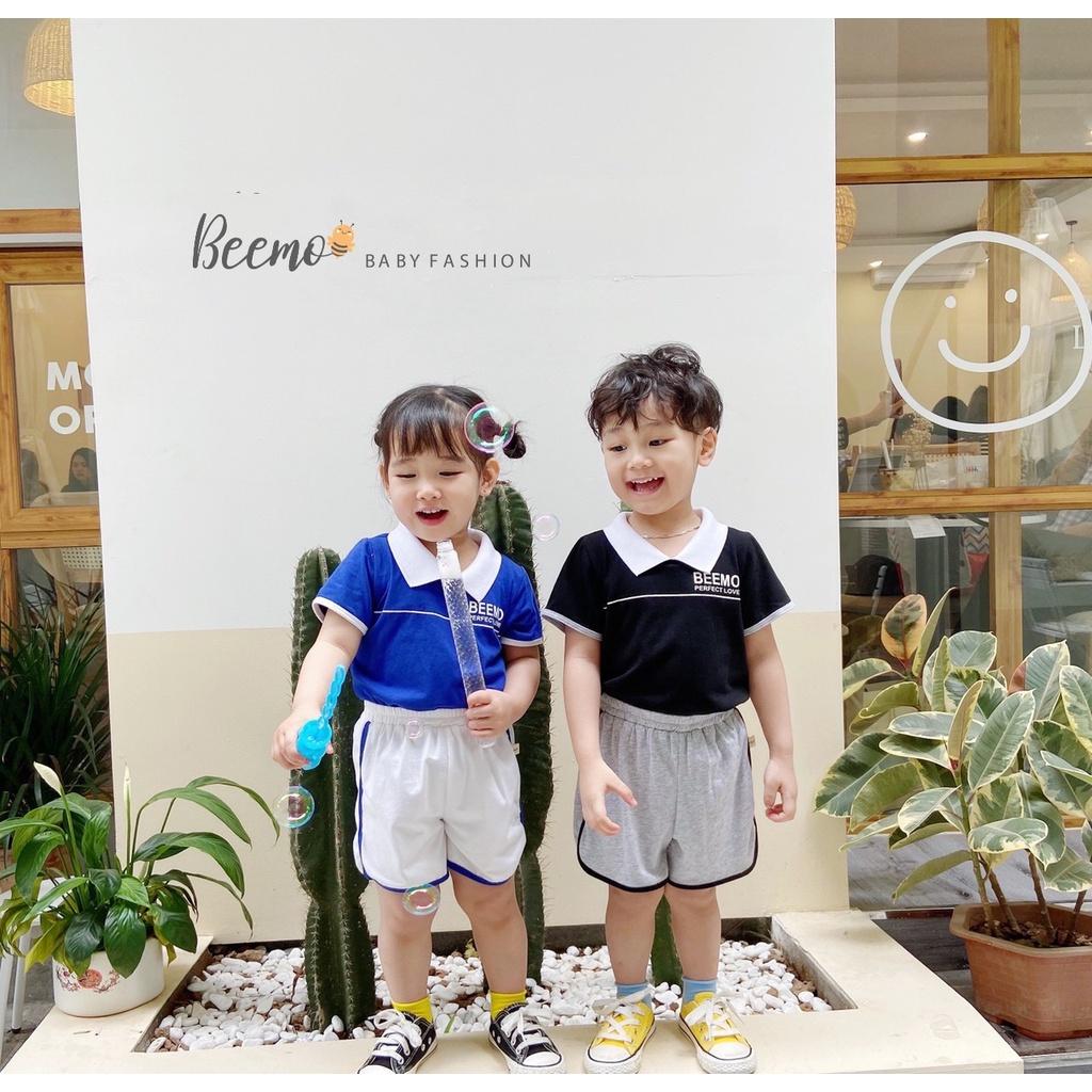 Bộ Thể Thao Beemo Có Cổ Polo Unisex Thun Cotton Mềm Mại