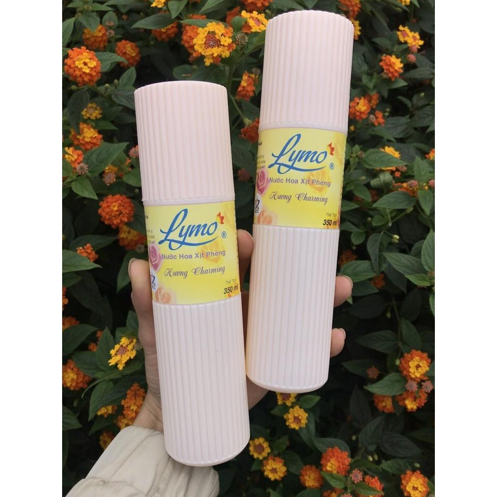 Combo 2 chai Nước Hoa Xịt Phòng Lymo 350Ml (Chai Vàng)