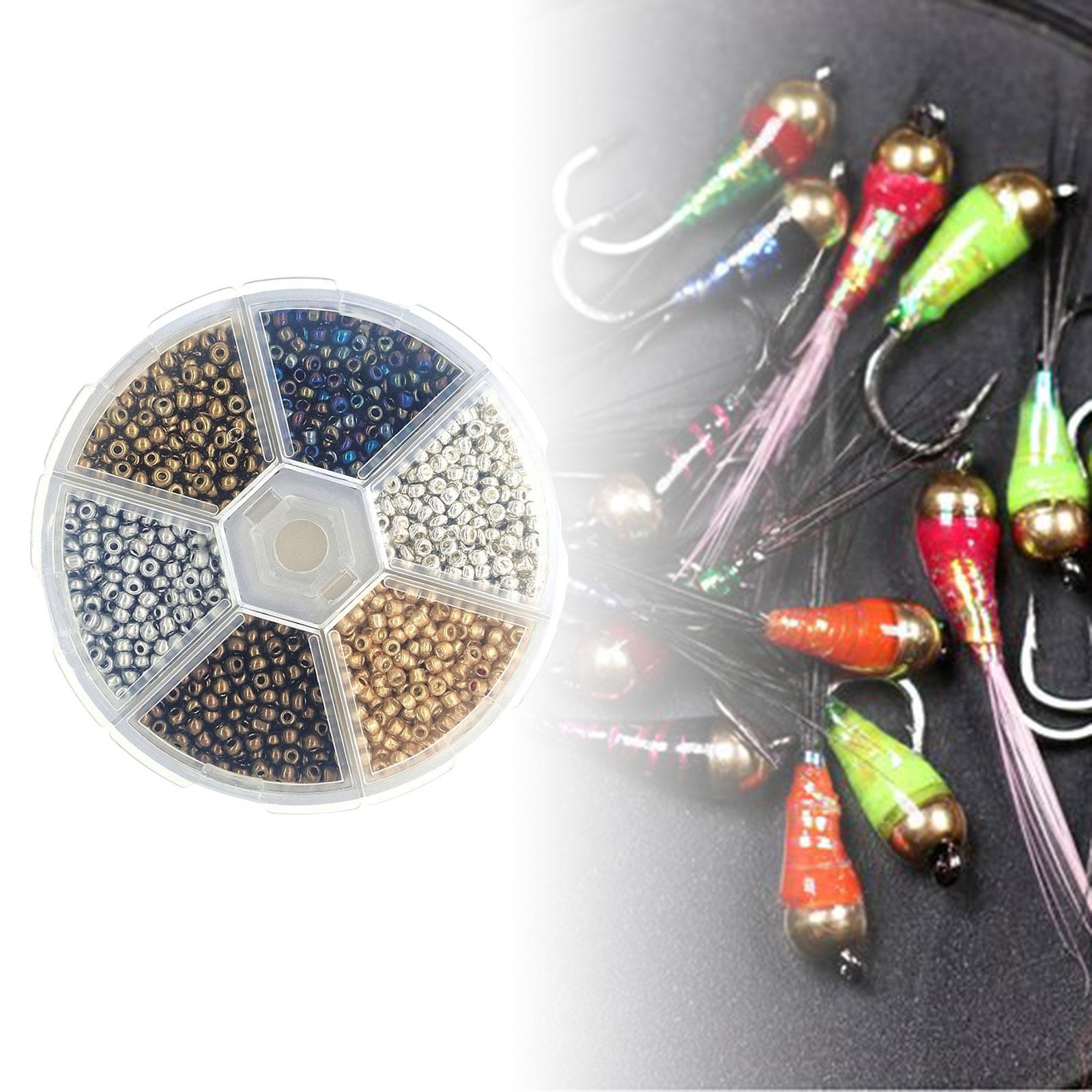 Fly Tying Beads Tungsten Slotted Beads salmon trouts Lures DIY Head for Lure Fishing