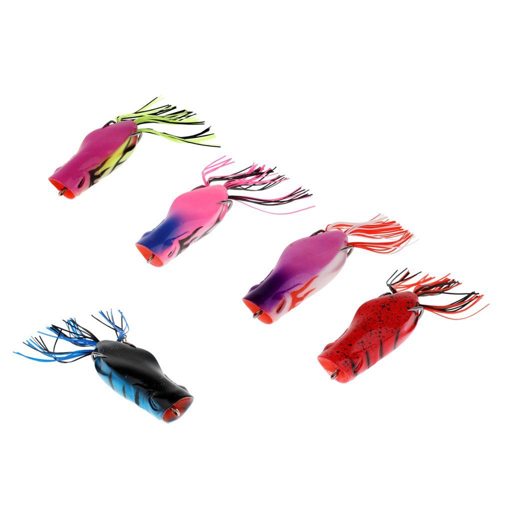 Lifelike Frog Soft Artificial Crankbaits Hook Baits
