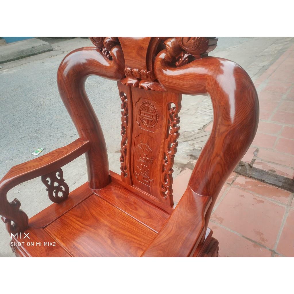 ​Bộ bàn ghế quốc đào gỗ hương vân
