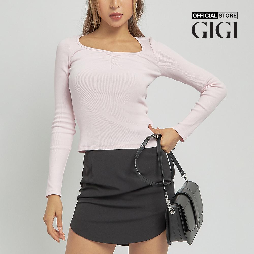 GIGI - Áo thun nữ tay dài phom ôm thời trang G1203T221226