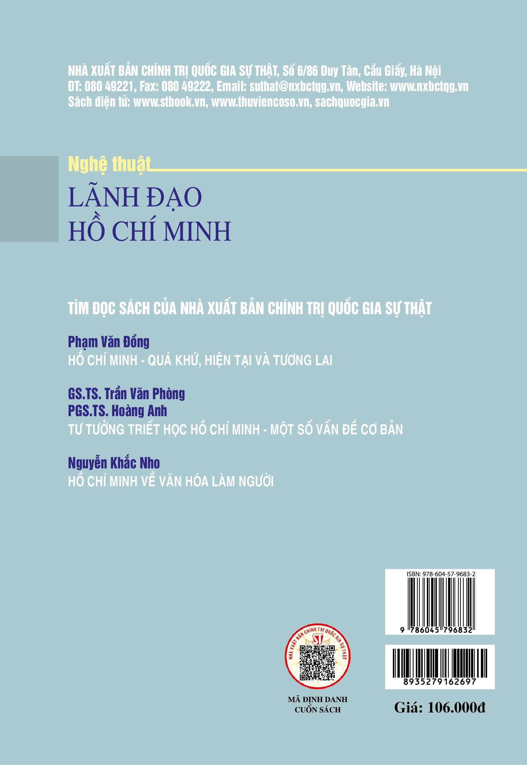 Nghệ thuật lãnh đạo Hồ Chí Minh ( bản in 2024)