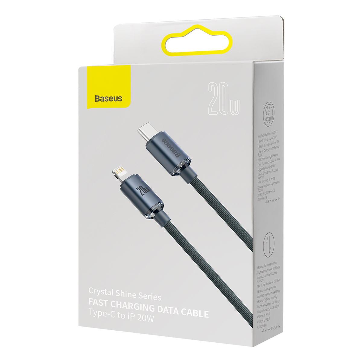 Cáp sạc nhanh 20W hiệu Baseus Crystal Shine Series Type-C to iPhone dài 2m - Hàng chính hãng - 2M