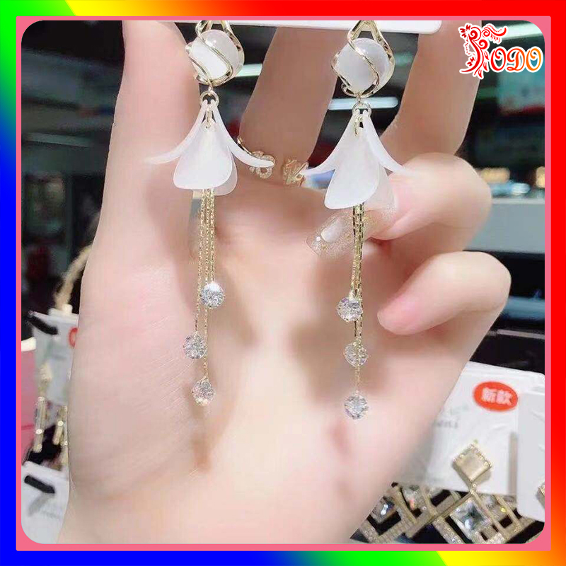 Bông tai kiểu Hàn Quốc trang nhã CF483 sang chảnh xuân hè thu đông sang trọng trẻ trung đi đám cưới - [Thời Trang ToDo]