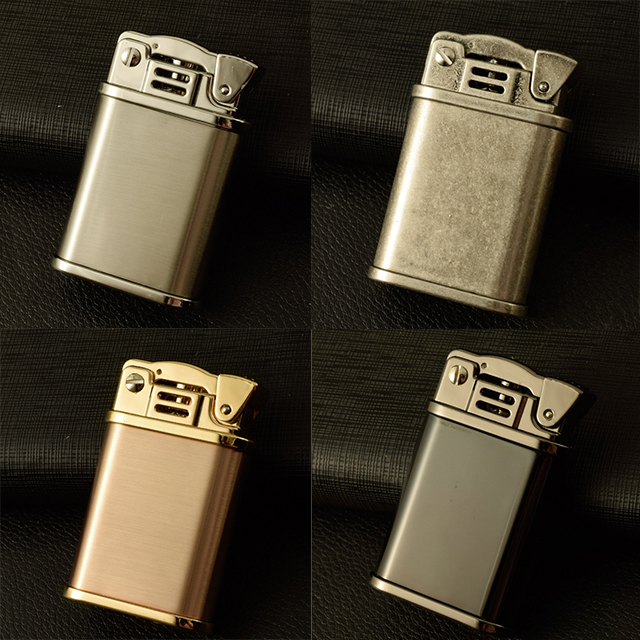 Vỏ Hột Quẹt Bật Lửa Xăng Chief CF211 Làm Bằng Đồng Nguyên Khối Nhiều Màu - Dùng Xăng Bấc Đá Cao Cấp