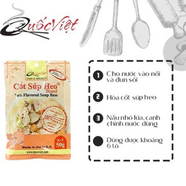 COMBO 4 Gói Gia vị Cốt Chay Quốc Việt - 4 x 50g