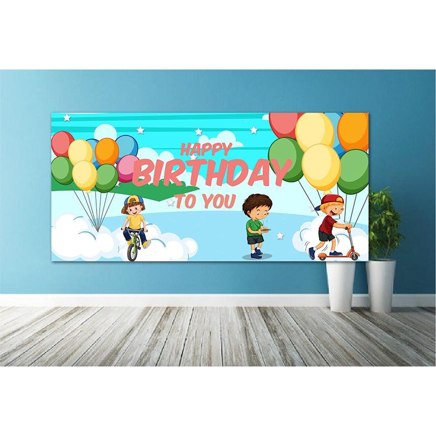 Banner sinh nhật, băng rôn trang trí tiệc, happy birday, bảng trang trí sinh nhật nhiều mẫu