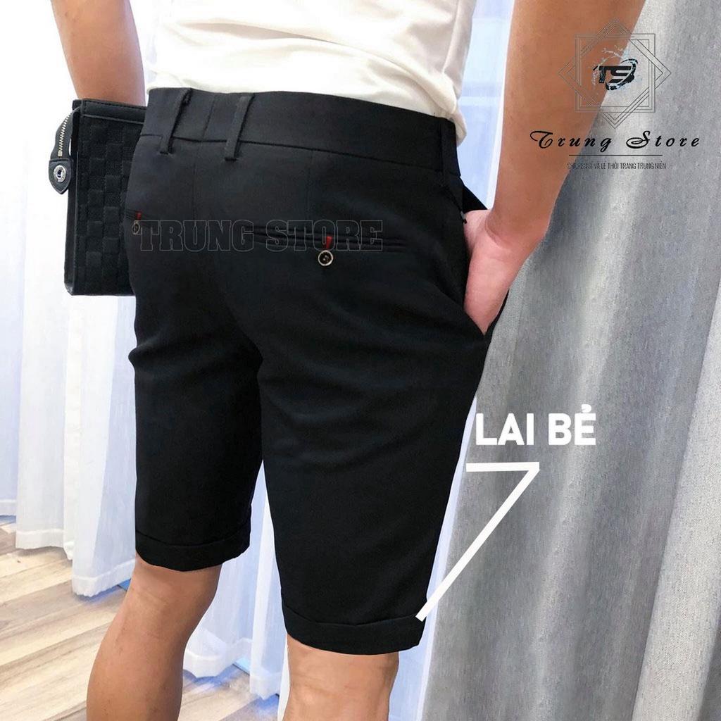 QUẦN SHORT TÂY ÂU NAM VẢI COTTON 4 CHIỀU HÀNG ĐẸP KHÔNG NHẮN - KHÔNG PHAI MÀU