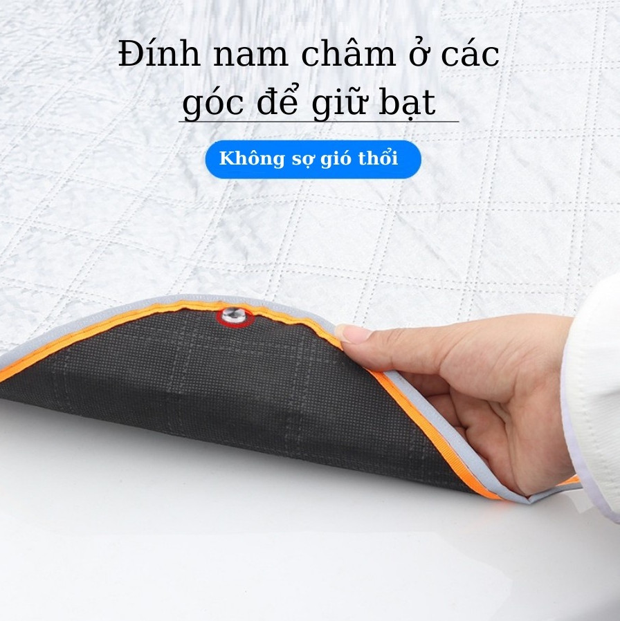 Bạt che nắng kính lái ô tô 4 lớp mẫu mới nhất 2023, che bên hông xe, chụp tai gương phản quang - HÀNG LOẠI 1 CAO CẤP