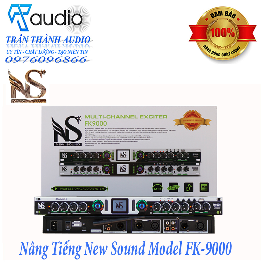 Nâng Tiếng New Sound Model FK9000 hàng chính hãng nhập khẩu 2023 Có cổng quang optical , Bluetooth Bảo Hành 24 tháng