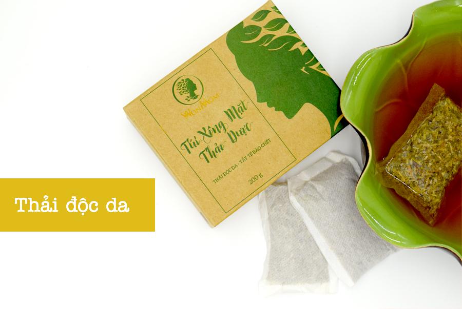 Túi xông mặt thảo dược Wonmom - thải độc da , tẩy tế bào chết 100gr - Việt Nam