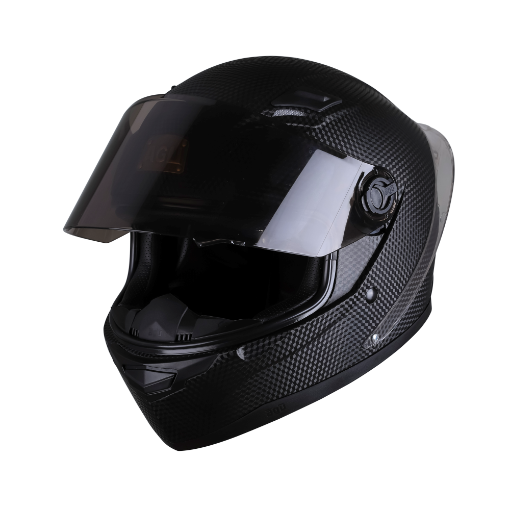 Mũ Bảo Hiểm Fullface AGU A138 Carbon Đuôi Gió - Tặng Túi Vải - Hàng Chính Hãng Bảo Hành 12 Tháng - Sản Phẩm Thời Trang Và Cao Cấp