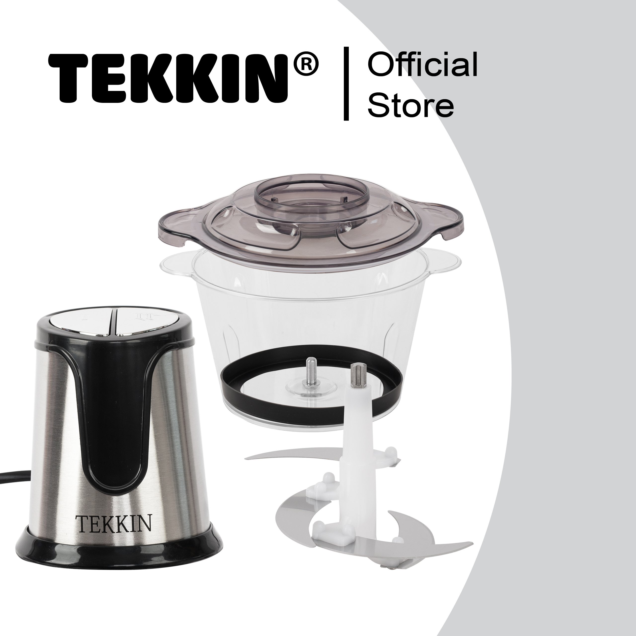Máy xay thịt thực phẩm đa năng TEKKIN A6 động cơ đồng nguyên chất 100% công suất 300W  bảo hành 12 tháng - hàng chính hãng