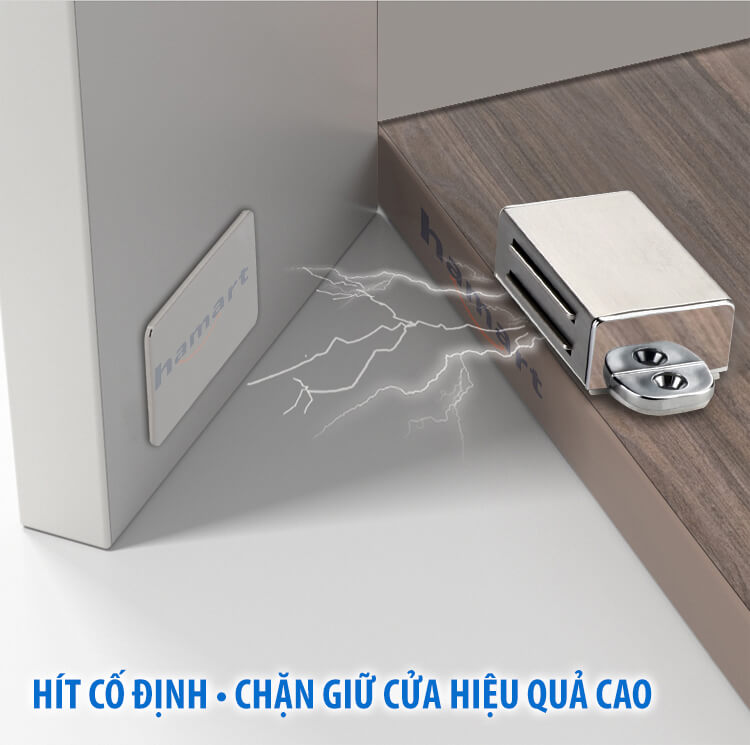 Nam Châm Cửa Ra Vào Keo Dán 3M Bản Lớn Chốt Chặn Giữ Cố Định Ngăn Kéo Tủ Quần Áo Hút Siêu Mạnh