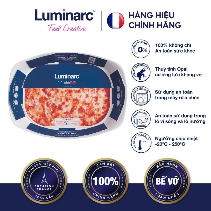 Khay Nướng TT Luminarc Smart Cuisine Chữ nhật 38x28cm - LUKHP8330 