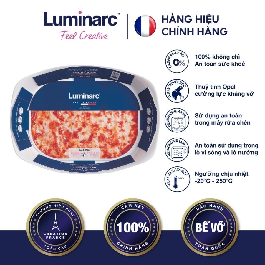 Khay Nướng TT Luminarc Smart Cuisine Chữ nhật 34x25cm - LUKHP4027