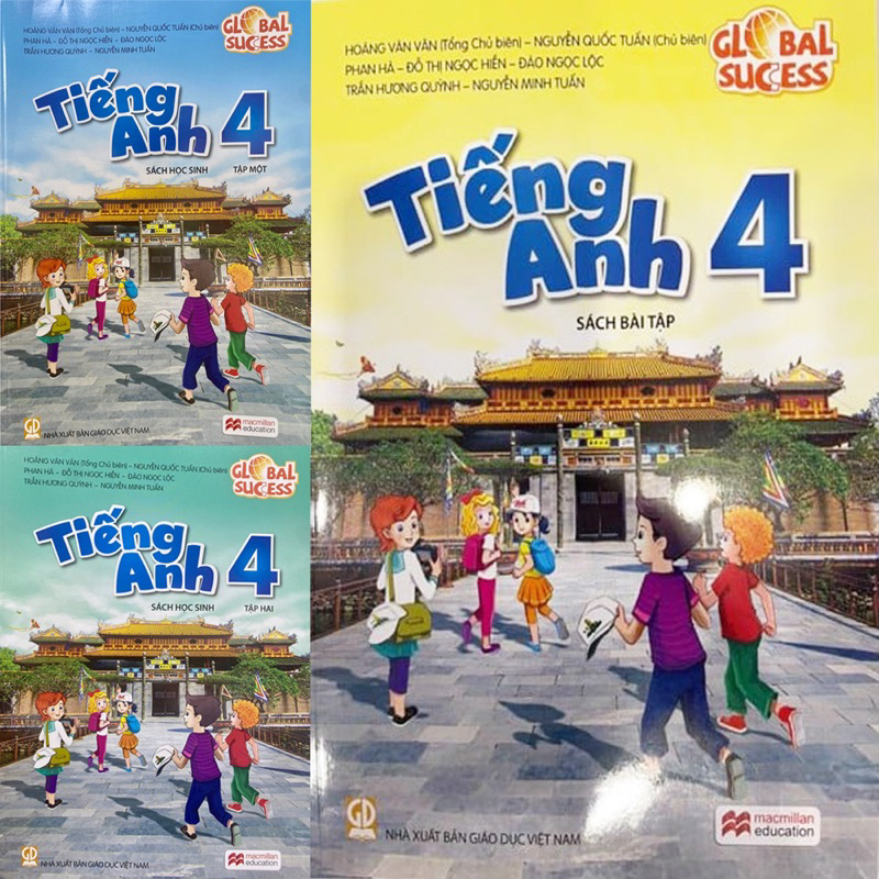 ￼Sách -(Combo 3 cuốn)Tiếng Anh 4 -Sách Bài Tập+ Sách Học Sinh -Global Success
