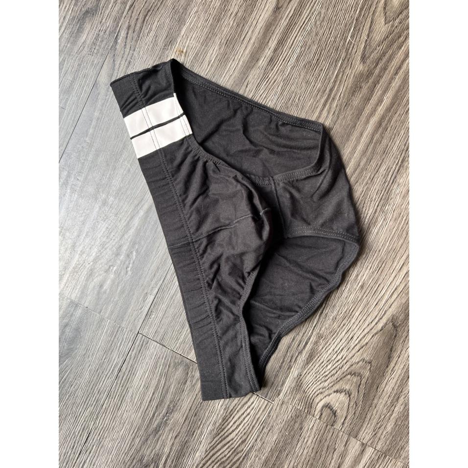 QUẦN LÓT NAM TAM GIÁC TRƠN THUN COTTON LƯNG SỌC (HÌNH THẬT)