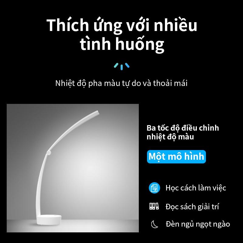 Đèn bàn Tích hợp Pin Ba màu Nhiệt độ Có thể Điều chỉnh Góc BASIKE DM15 Công tắc cảm ứng Học tập Làm việc Đọc sách Ngủ-Hàng chính hãng