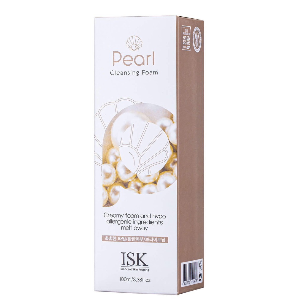 Sữa rửa mặt Ngọc Trai trắng da sạch nhờn ISK PEARL Hàn quốc 100ml