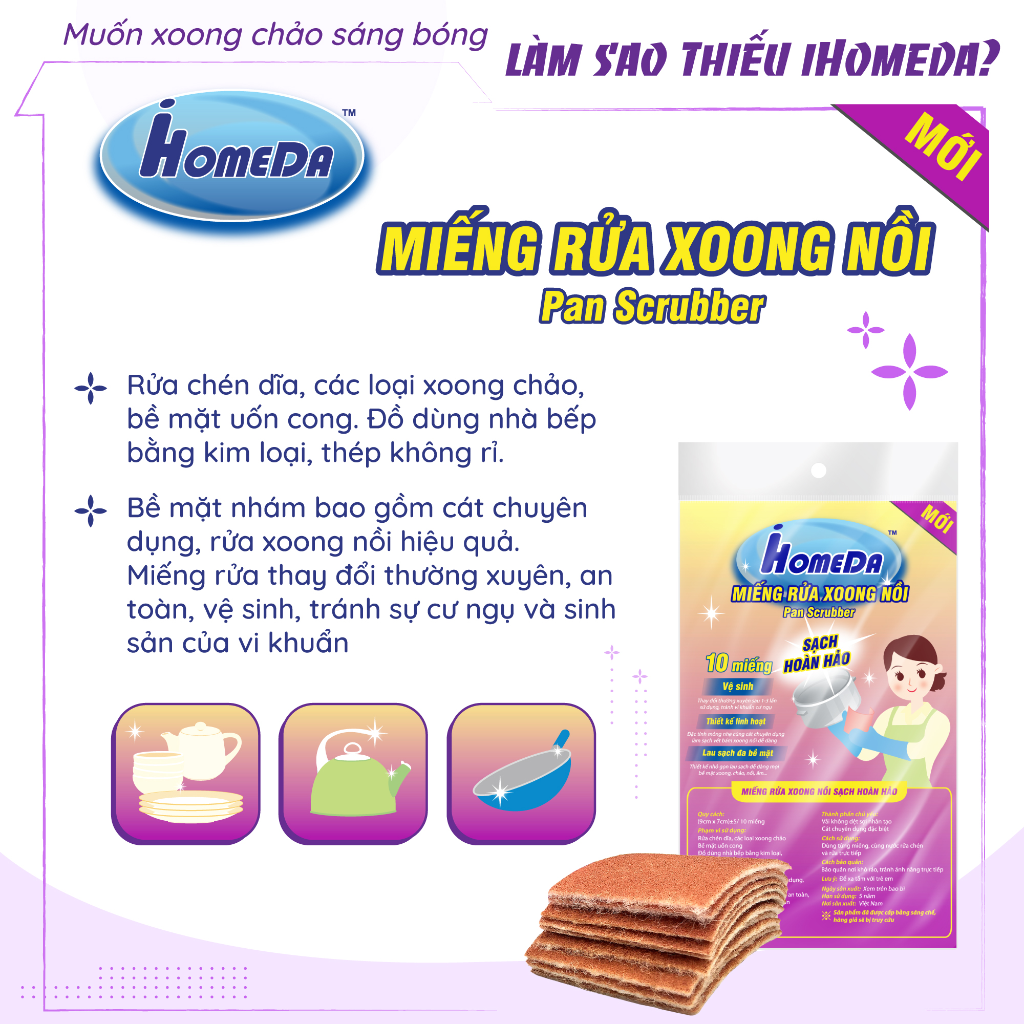 COMBO Siêu tiện lợi IHOMEDA 1 Cây lau đa năng + 1 Chổi quét bụi tĩnh điện + 1 Khăn ướt cồn cao cấp (80 tờ) + 3 Khăn ướt lau sàn kháng khuẩn (2 hương Cam + 1 hương Hoa) (10  tờ)