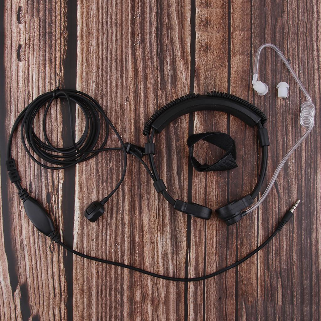 1Pin PTT Covert Acoustic Tube Earpiece with 3.5mm Plug for Radio Equipments