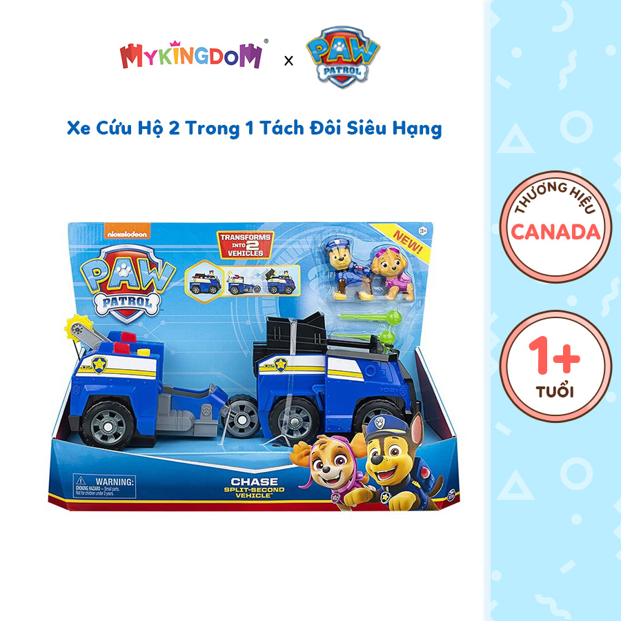 Đồ Chơi PAW PATROL Xe Cứu Hộ 2 Trong 1 Tách Đôi Siêu Hạng 6055931