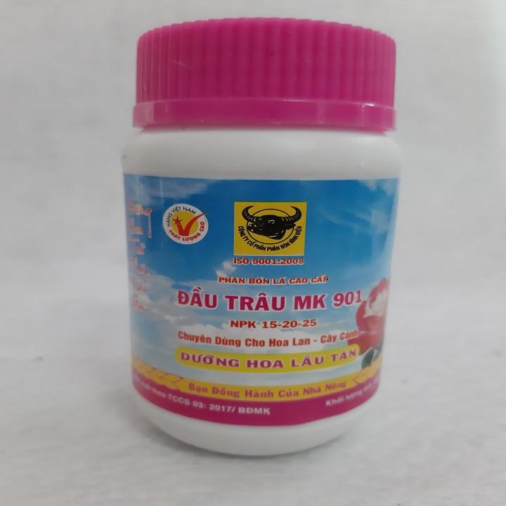 Phân bón dưỡng hoa lâu tàn Đầu Trâu 901 hũ 100g