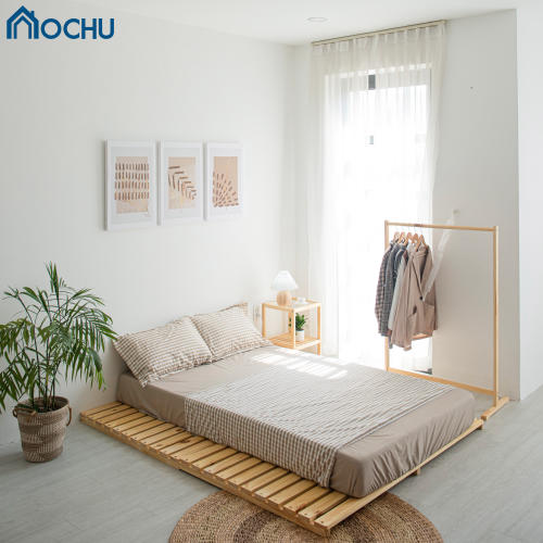 Giường Ngủ Pallet Gỗ Thông OCHU - Nancy Bed - Natural - 2m2*2m