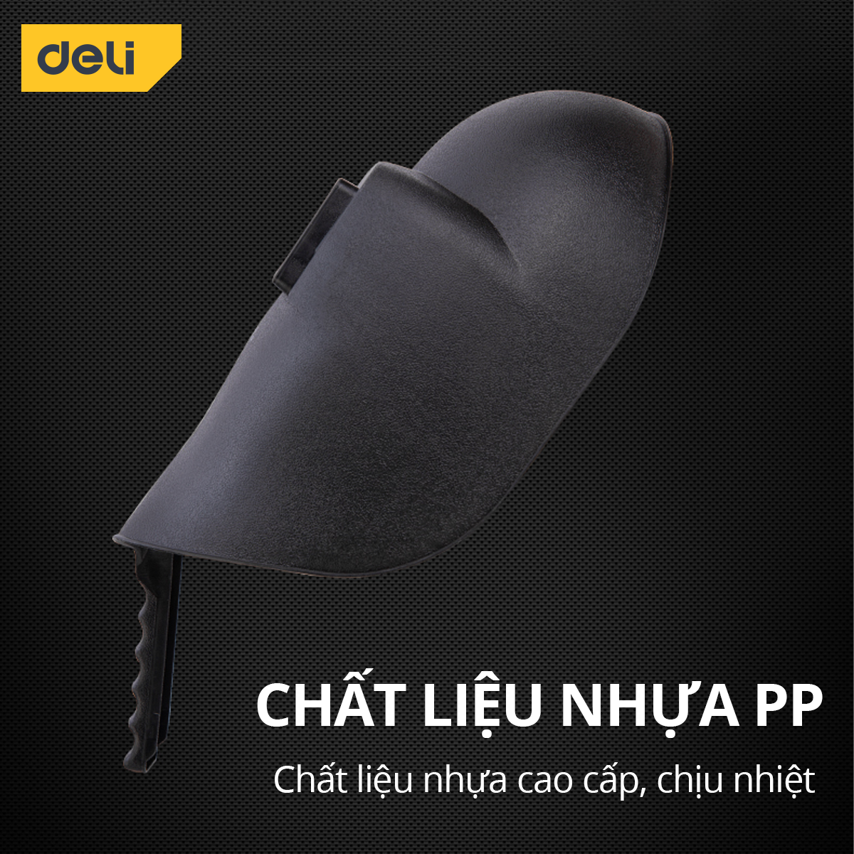 Mặt Nạ Hàn Cầm Tay Deli - Chất Liệu Nhựa PP Chịu Nhiệt An Toàn, Tiện Lợi, Dễ Dàng Cầm Nắm Đa Di Năng - DL23900