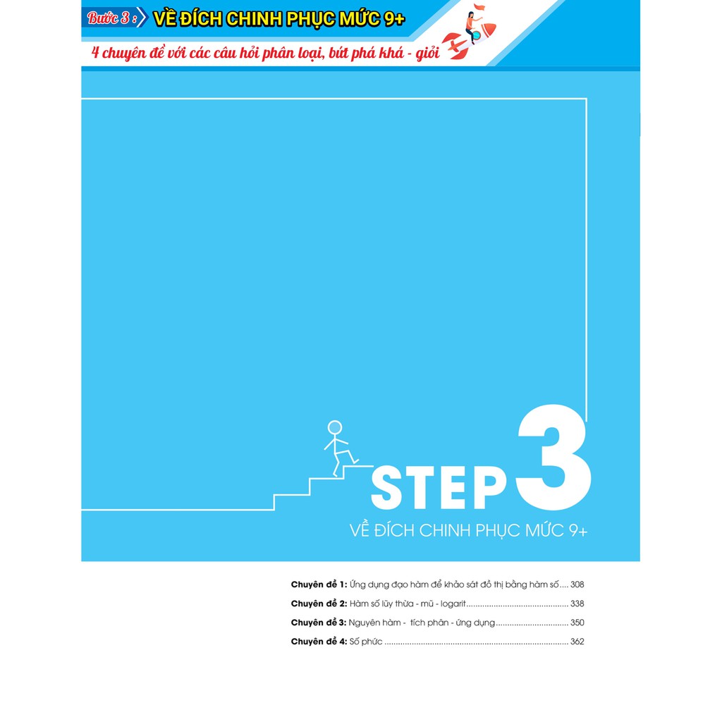 Sách 3 Step – Tiết lộ bí quyết 3 bước đạt điểm 8+ Toán Học