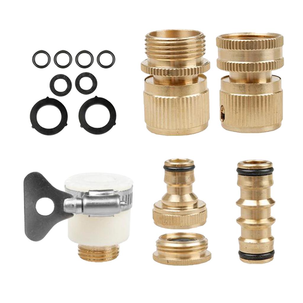 Garden Hose Quick Connector 3/4 inch Easy Connect Fitting Male and Female