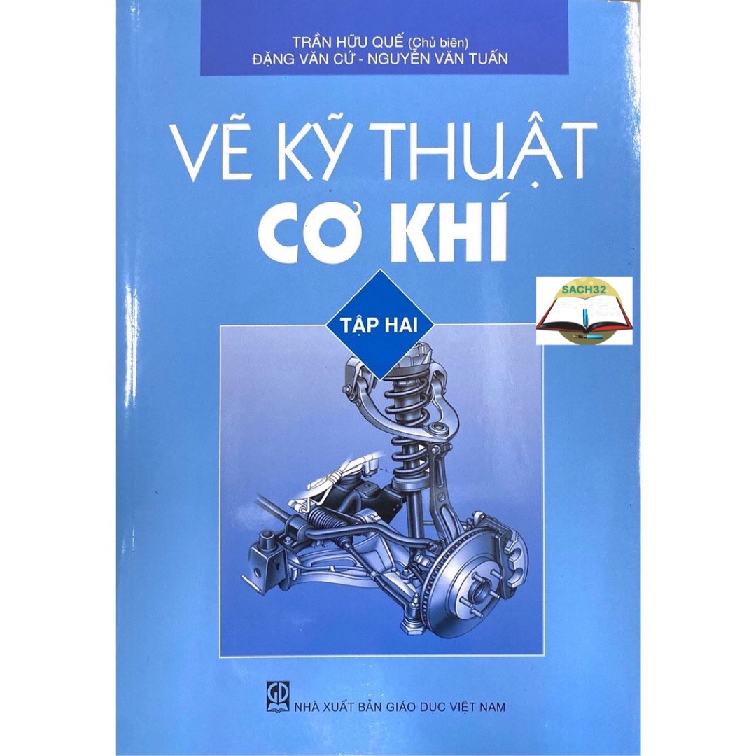 Combo Vẽ kỹ thuật cơ khí tập 2 + bài tập