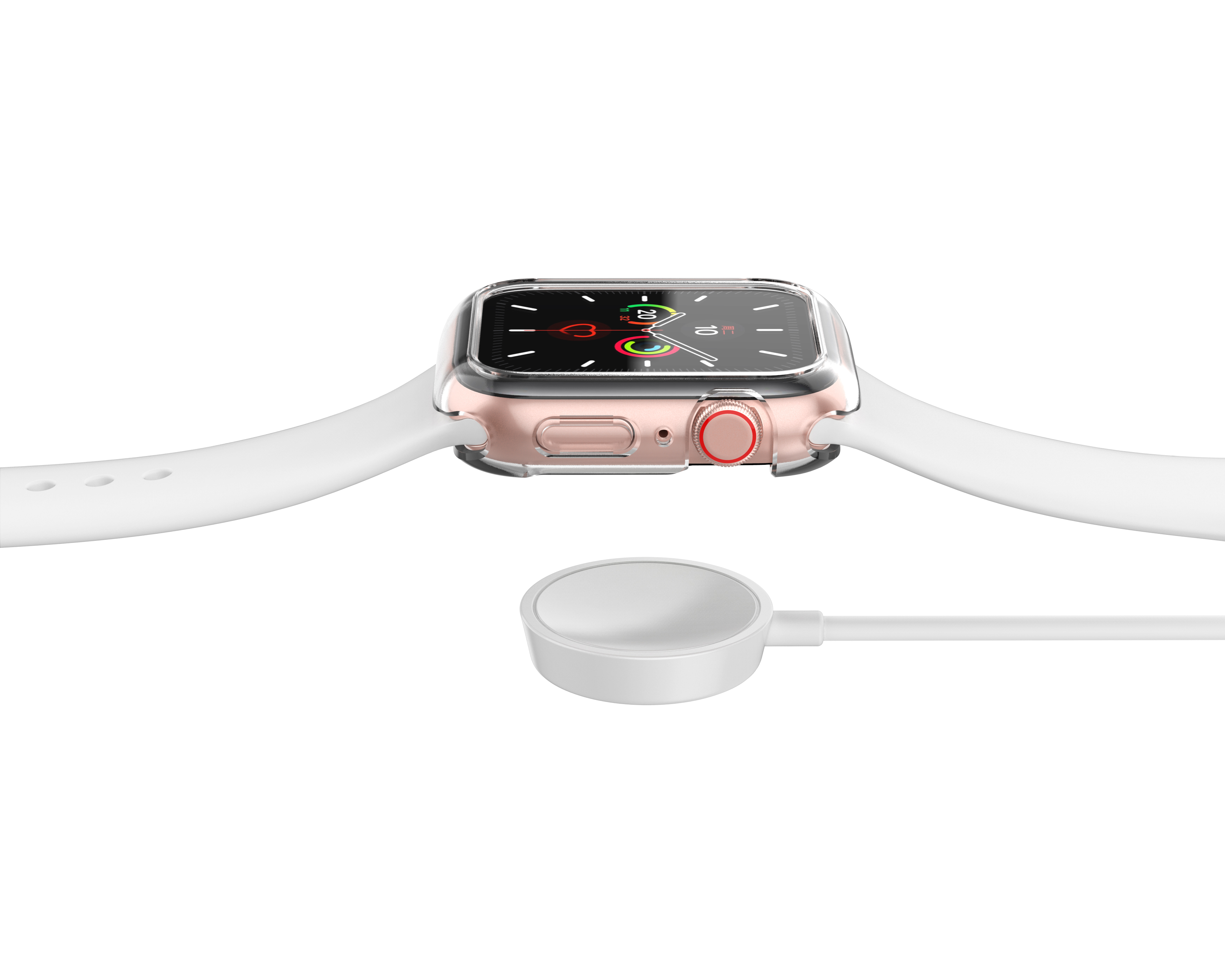 Ốp Case Bảo Vệ TPU Trong Suốt &amp; Mặt Kính Cường Lực dành cho Apple Watch Series 4/5/6/SE (Size 40mm/44mm)