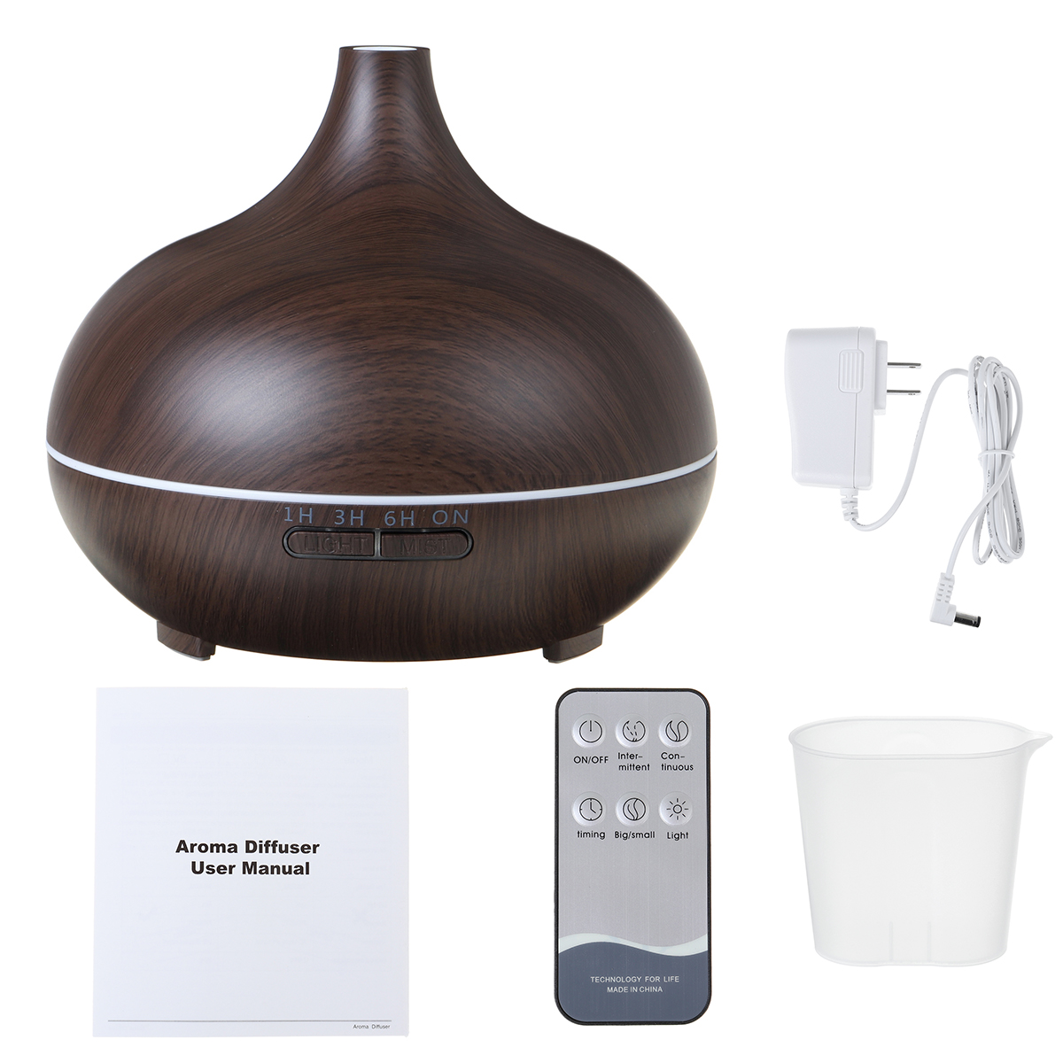 Máy Xông Tinh Dầu Aroma Diffuser - Đèn LED 7 Màu - Color Options - 550ML