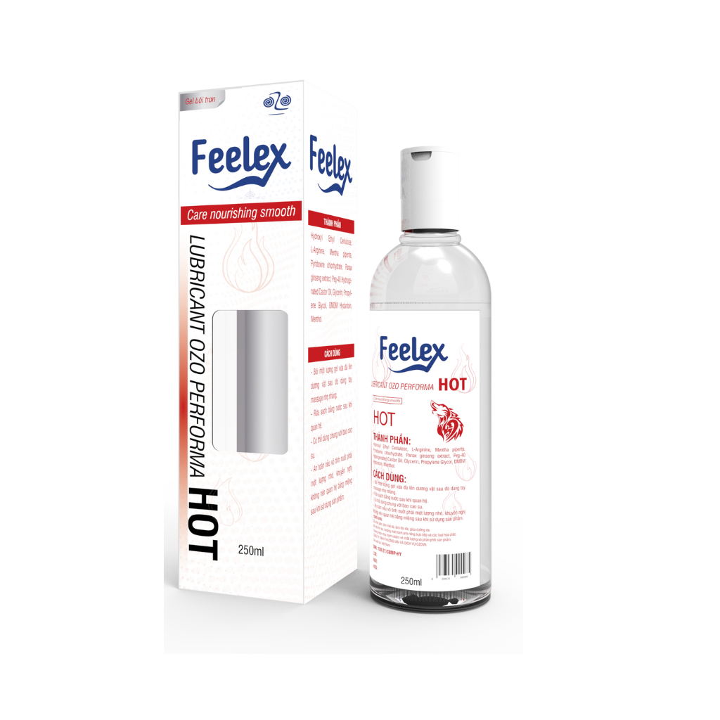 Gel bôi trơn OZO Lubricant Performa COOL ấm nóng, gấp đôi độ trơn - Lọ 250ml