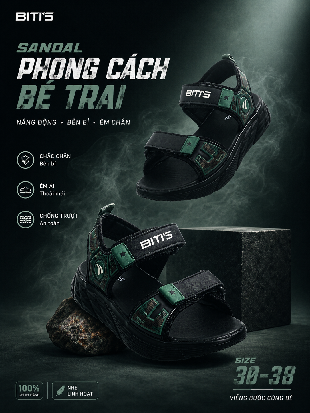Sandal Biti's bé trai (30-38)