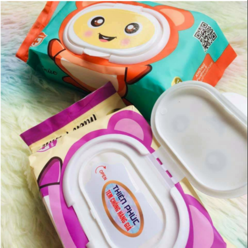 Khăn giấy ướt không mùi, kháng khuẩn Thiên Phúc