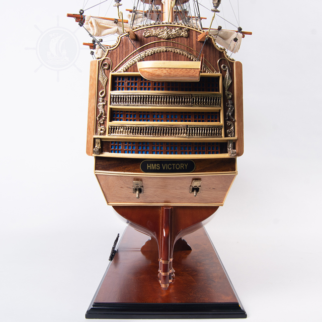 Mô Hình Thuyền Chiến Bằng Gỗ HMS Victory Large Dùng Để Trưng Bày Trang Trí Dài 97 Cm