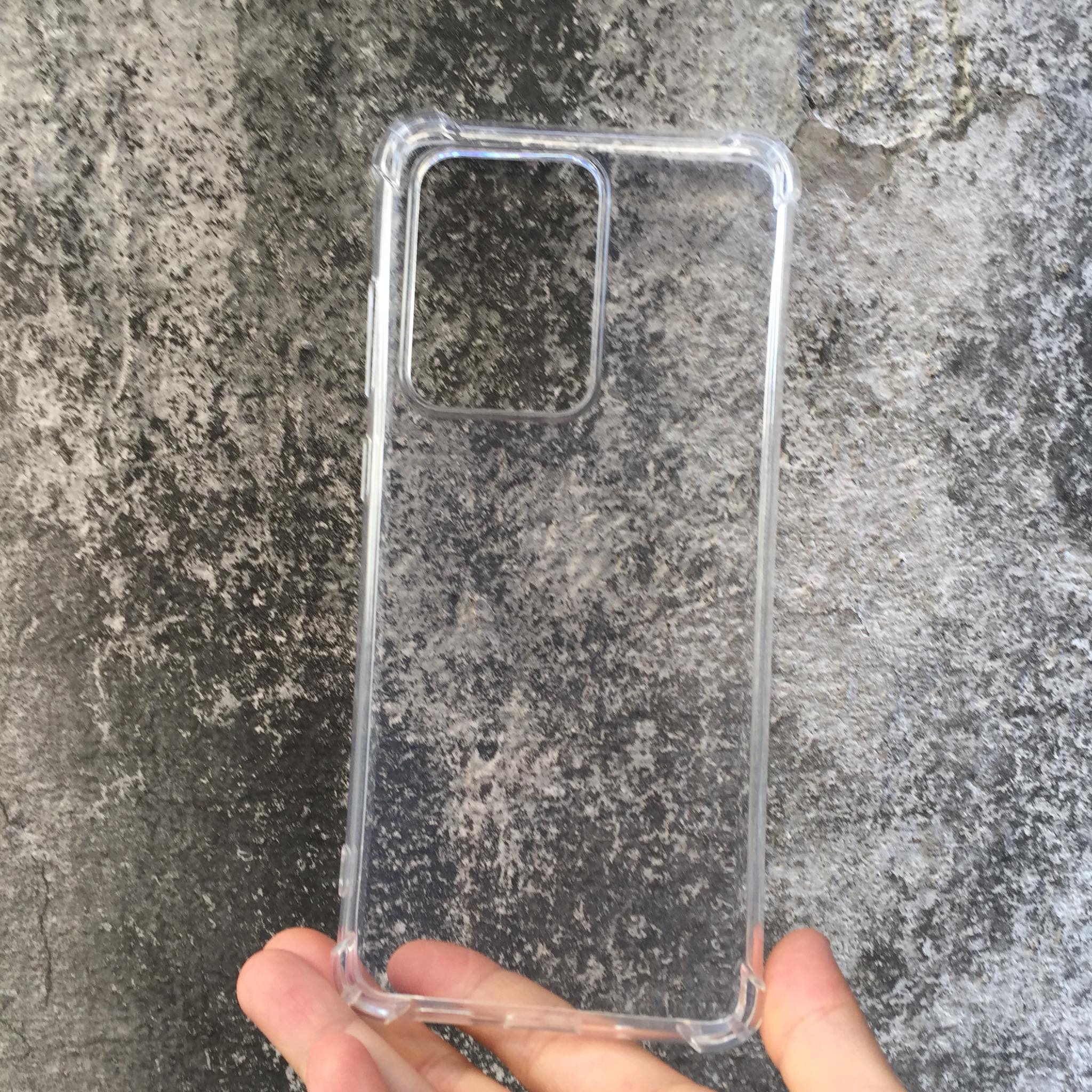 Ốp lưng silicon cho Samsung Galaxy S20 Ultra - chống sốc gờ cao 4 góc trong suốt