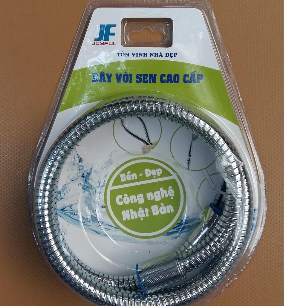Dây sen chống xoắn inox 304 mạ chrome ba lớp vỉ BVR15-304