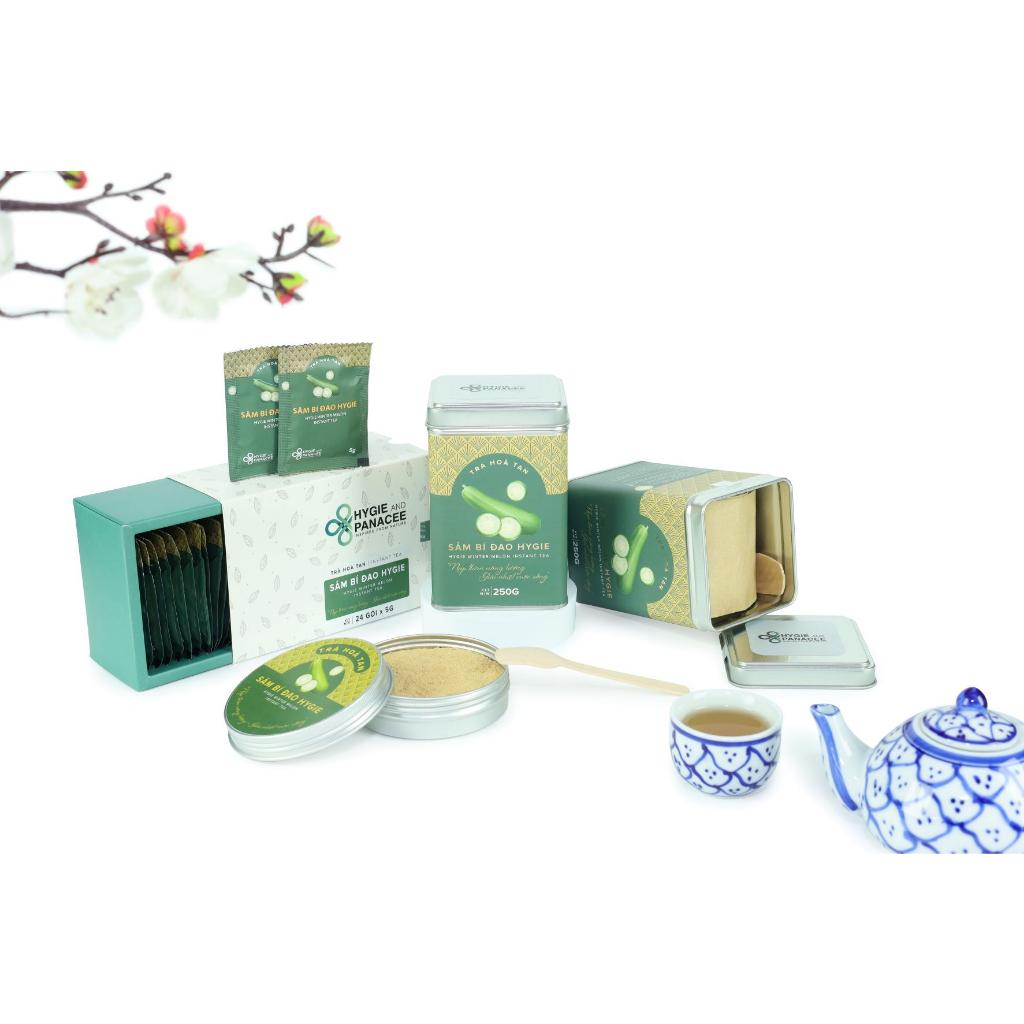 Trà sâm bí đao Hygie hộp giấy 120g - dạng hòa tan tiện lợi, thơm ngon, đậm đà khó quên