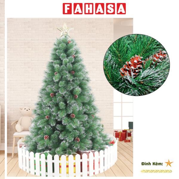 Cây Thông Noel Lăn Kim Tuyến Bạc Gắn Trái Thông 150 cm - Chaang Chiia LP-TCB-5