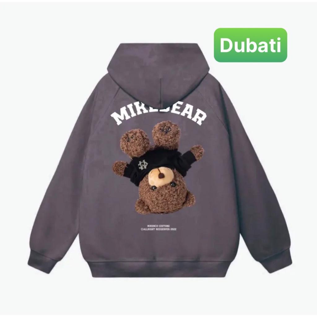 ÁO KHOÁC HOODIE NAM NỮ CON GẤU NGƯỢC MIKEBEAR CHẤT NỈ DÀY PHOM FROM RỘNG CHỐNG LẠNH NẮNG, NÓNG ĐÔNG HÈ XỊN SÒ-DUBATI