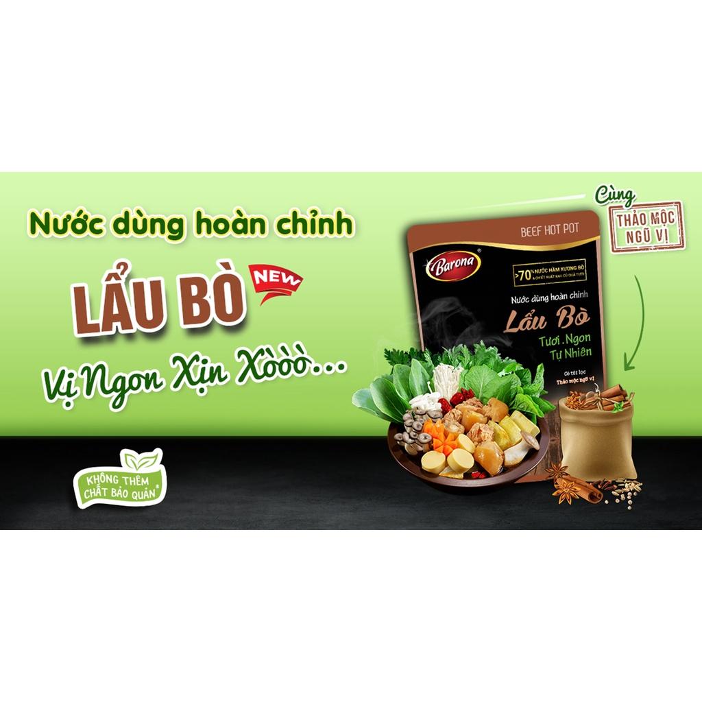 Nước Dùng Hoàn Chỉnh Barona - Lẩu Bò 164g