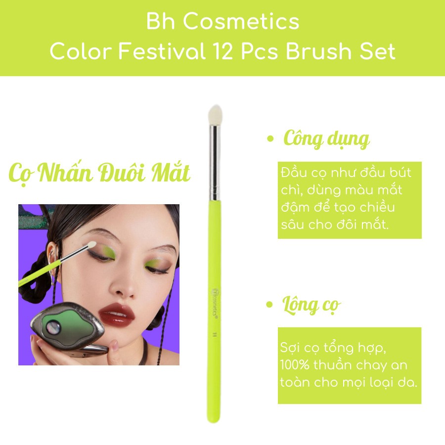 Cọ Nhấn Đuôi Mắt BH Cosmetics Color Festival 11