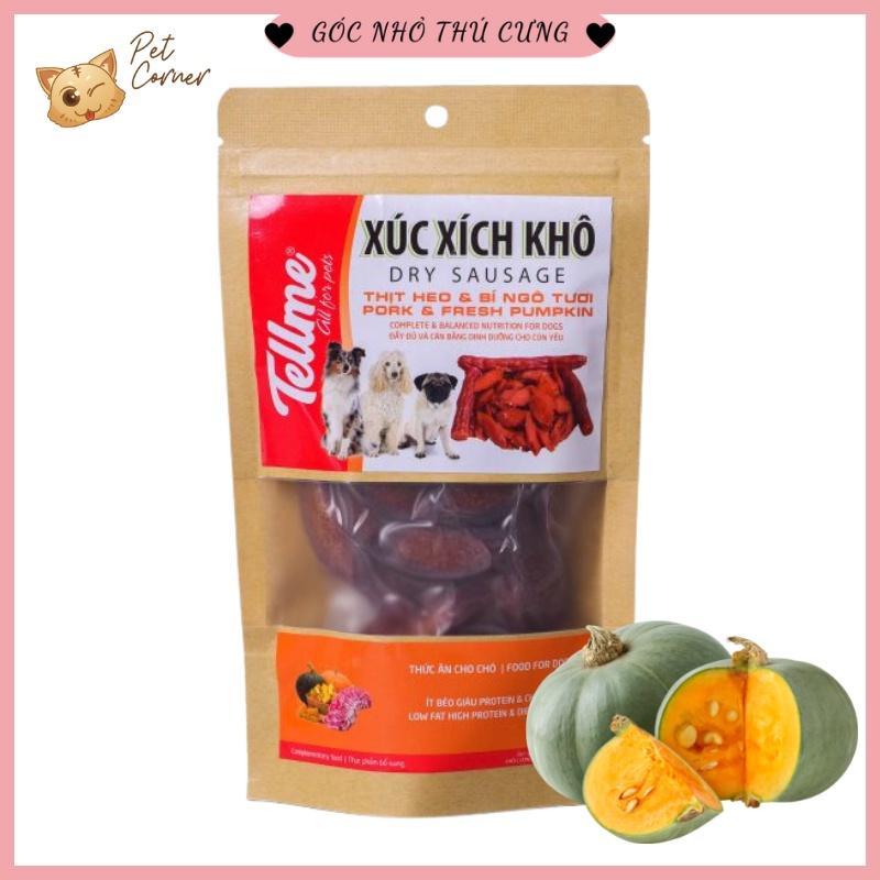 Xúc xích khô Tellme cắt lát cho chó - Đồ ăn vặt cho thú cưng (70g