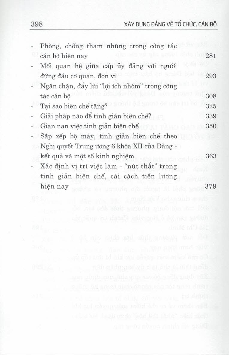 Xây Dựng Đảng Về Tổ Chức, Cán Bộ (Sách chuyên khảo)