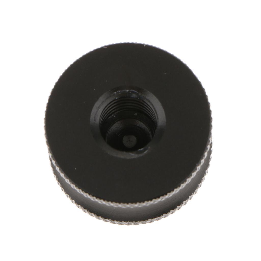 2 Pieces 1/4" to 3/8" Adapter Screw for Tripod Ball Head Monopod Black